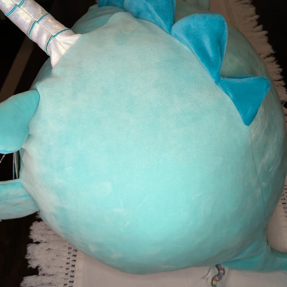 Squishmallow Blue Plush Dragon Pillow Avrill